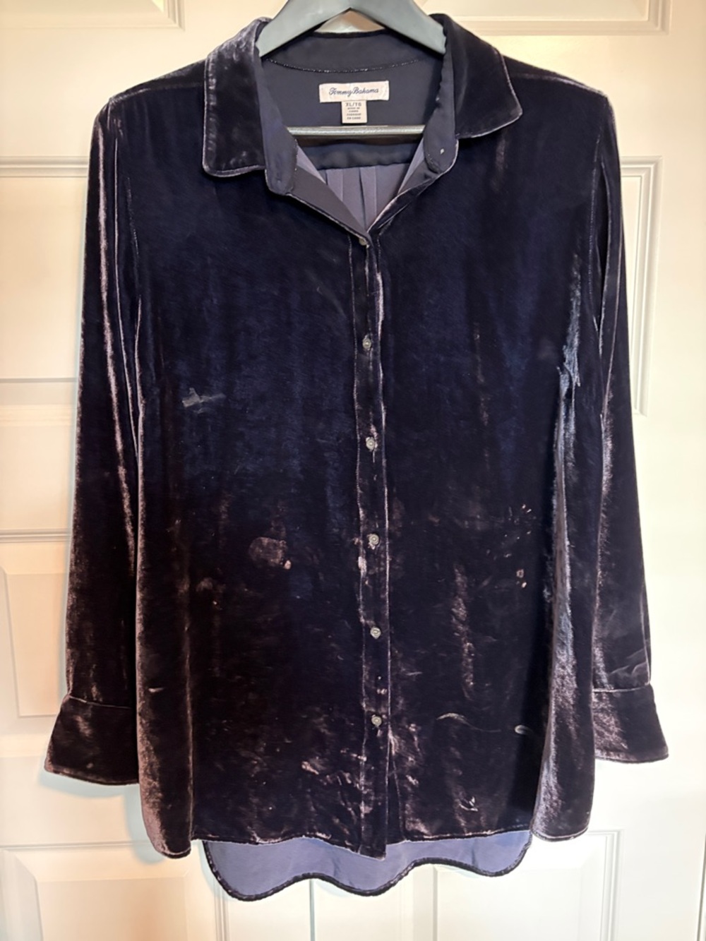 Tommy Bahama Velvet Button-Down Shirt - Navy